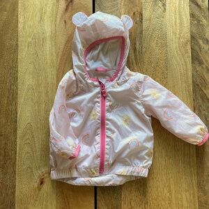Baby gap pale pink rainbow and sunshine windbuster. 6-12 months.